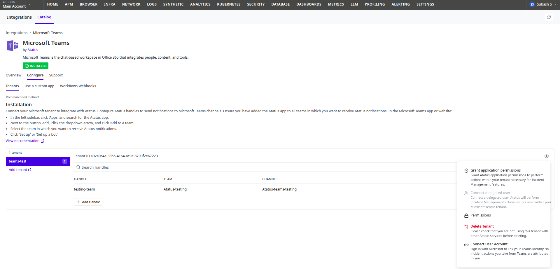 Connect your Teams user account