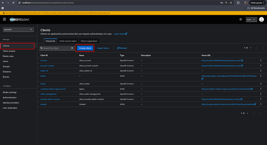 Create Client