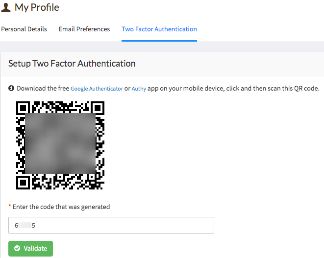 two factor authentication